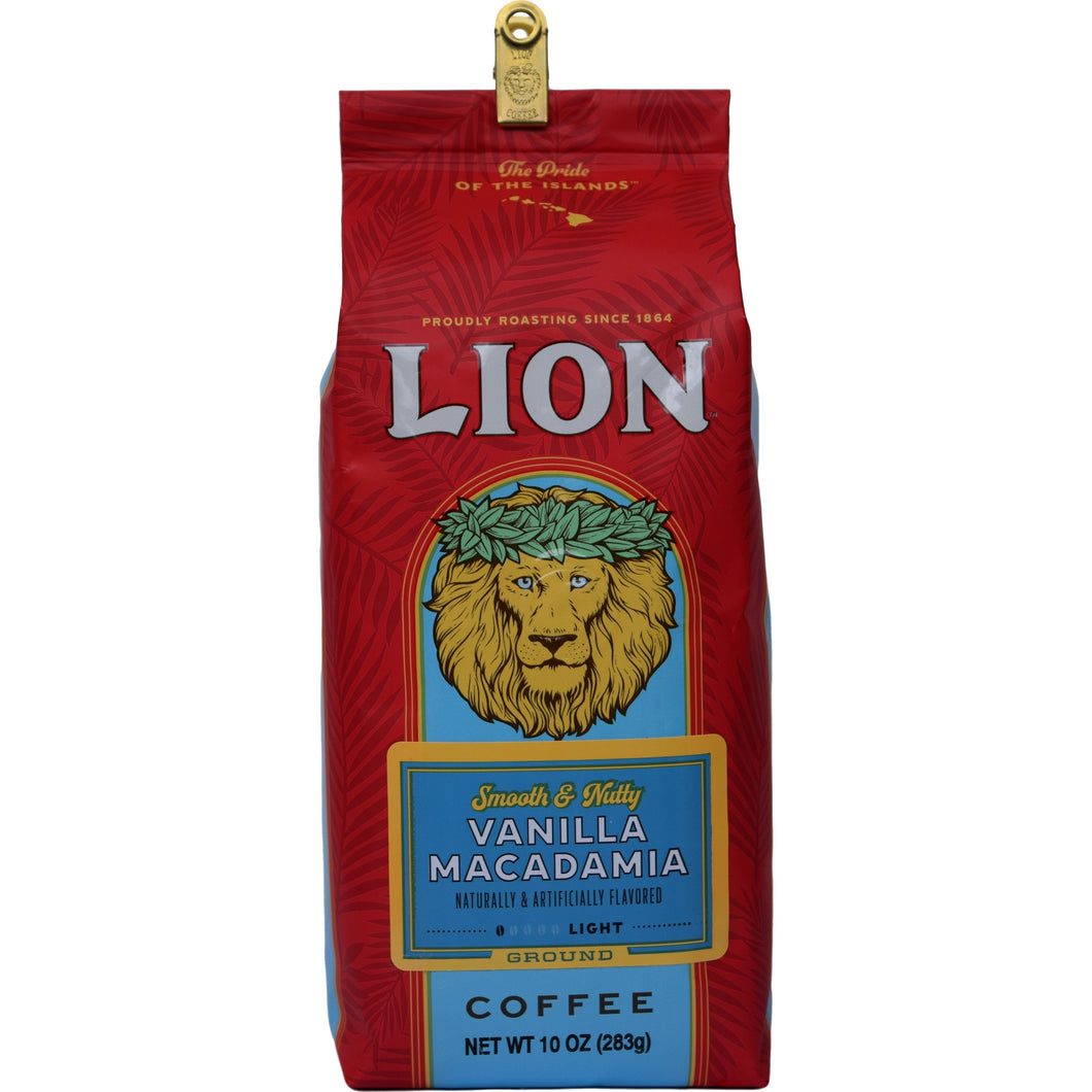 Ground Coffee: Lion - Vanilla Mac Nut - 15/10oz