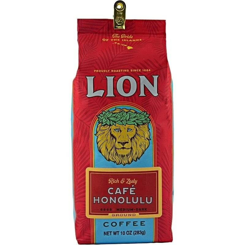 Ground Coffee: Lion - Cafe Honolulu - 15/10oz