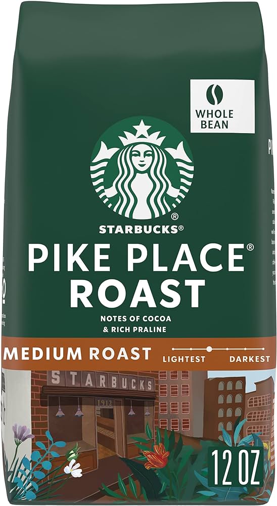 Whole Bean: Starbucks - Pikes Place - 6/12oz