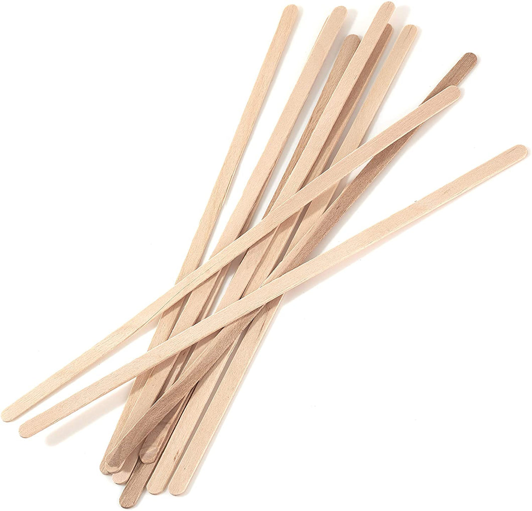 Stir Sticks: Wooden 7.5inch - 100ct