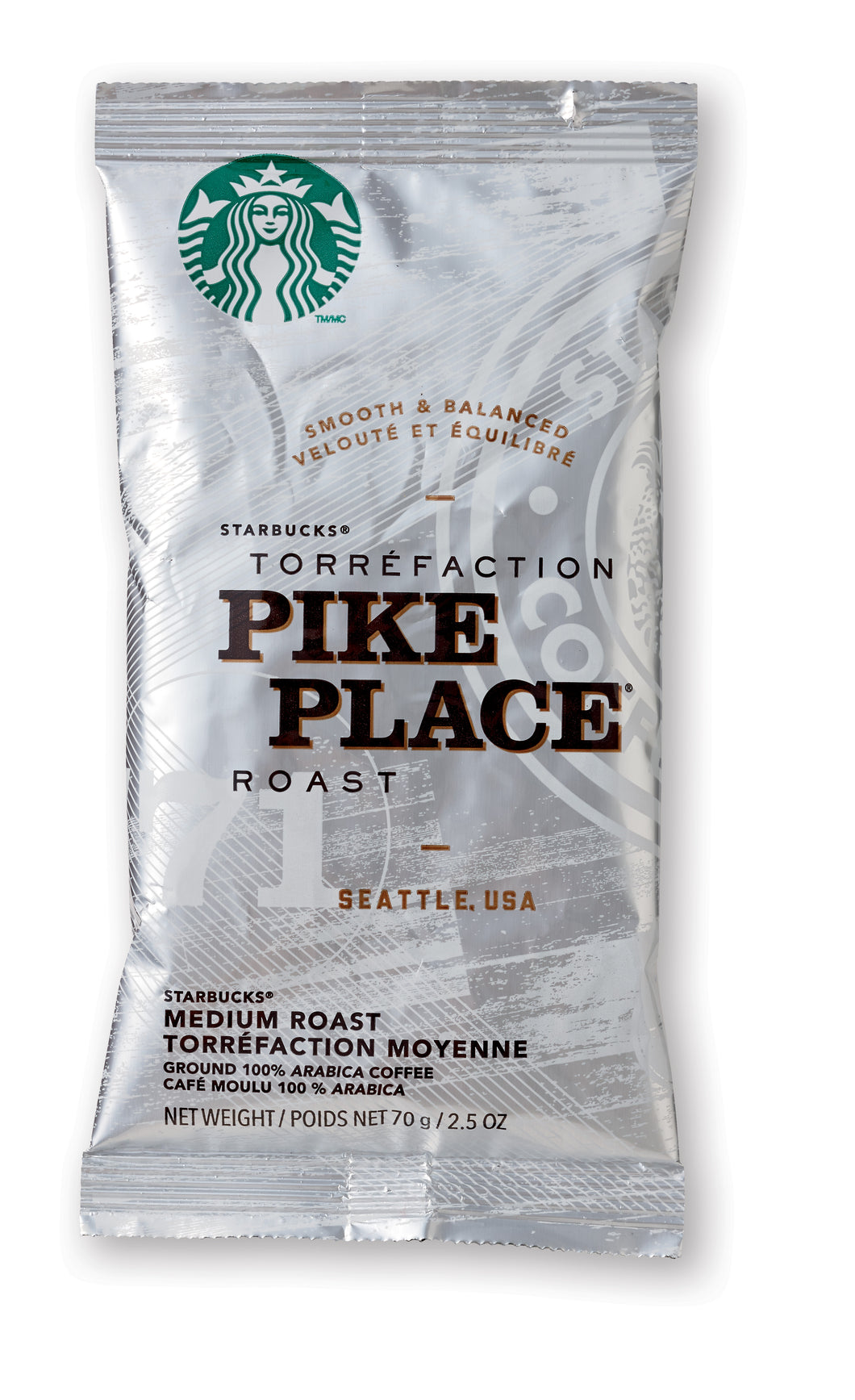 Ground Coffee: Starbucks - Pikes Place - 18/2.5oz